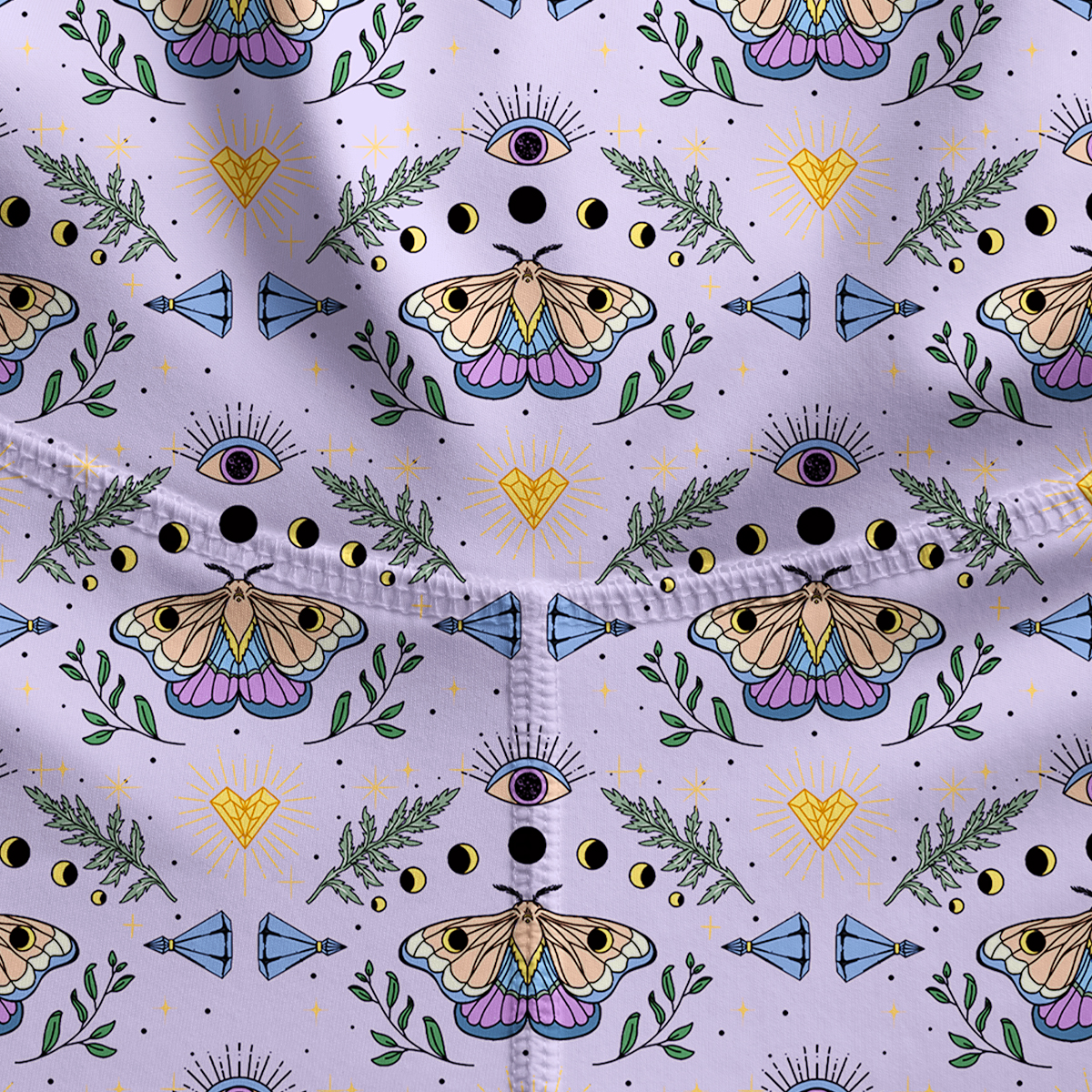 Purplehecate Luna Moth Witch Yoga Pants