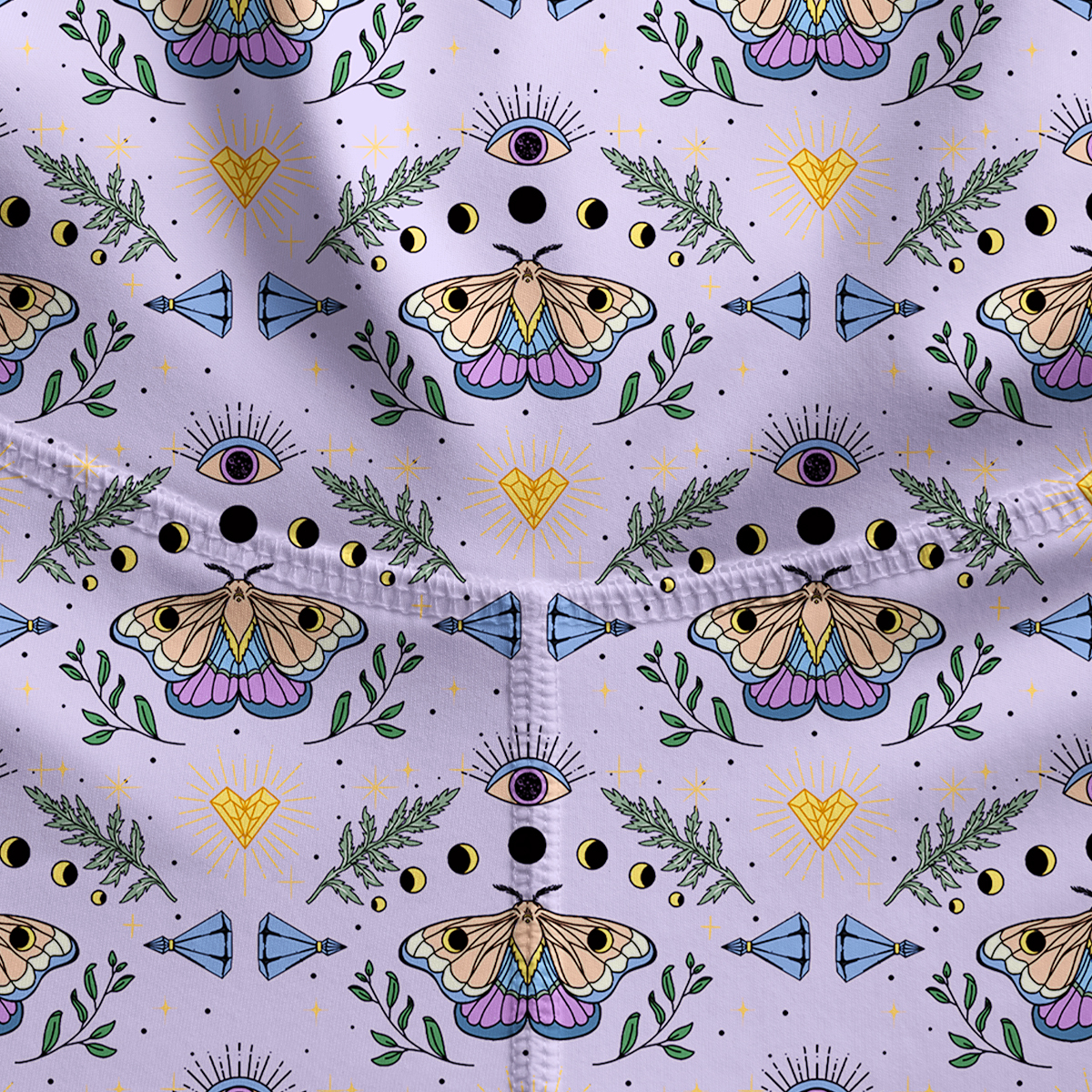 Purplehecate Luna Moth Witch Yoga Pants