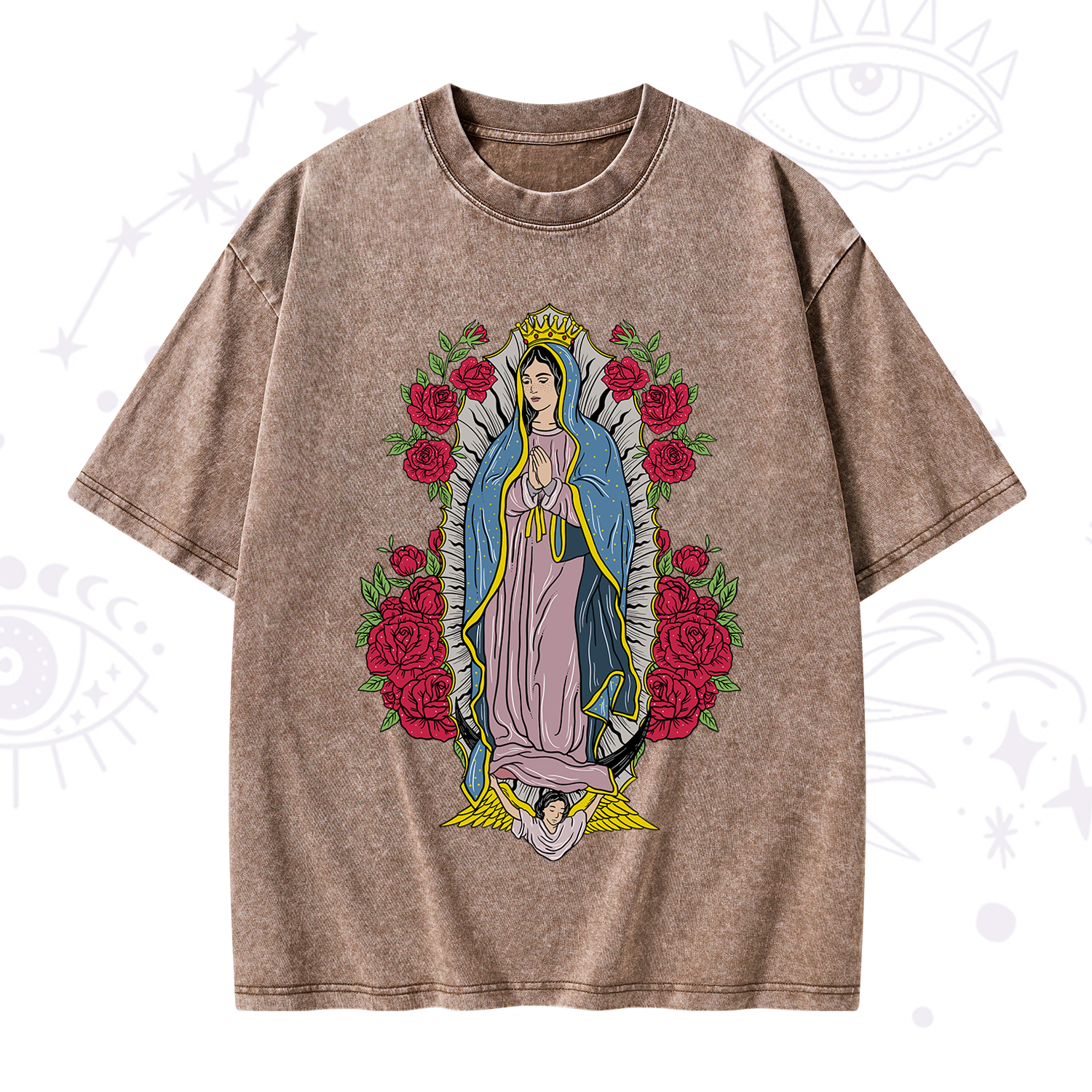 Purplehecate Mother Mary Washed T-Shirt