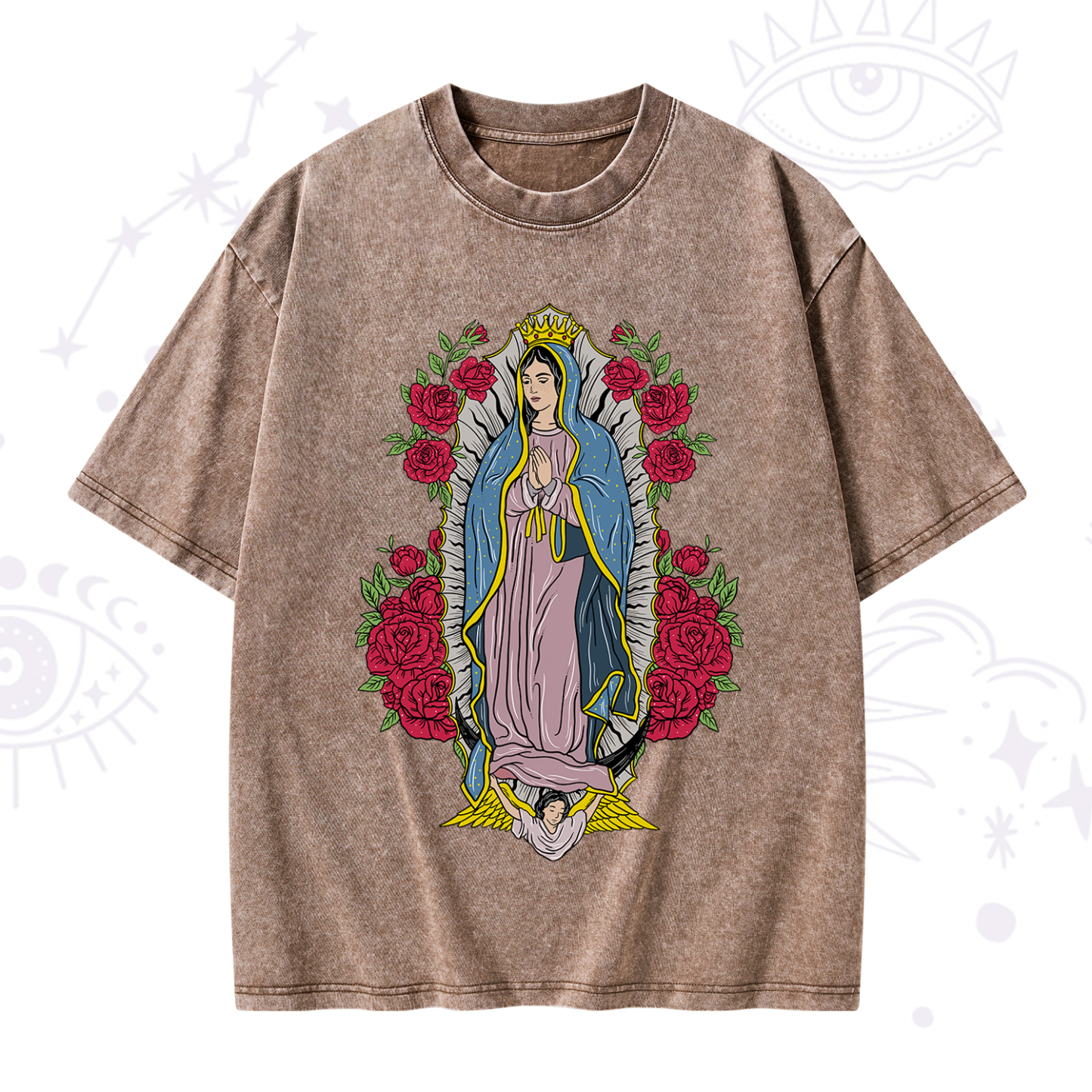 Purplehecate Mother Mary Washed T-Shirt