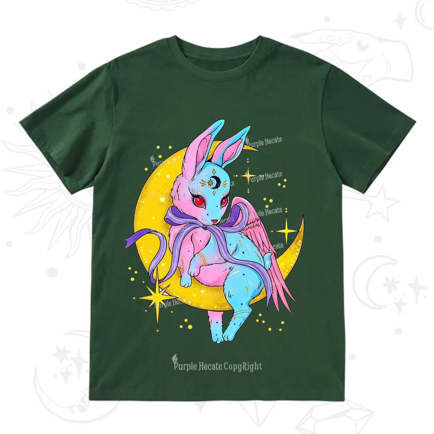Purplehecate Moonlit Dream Bunny T-Shirt
