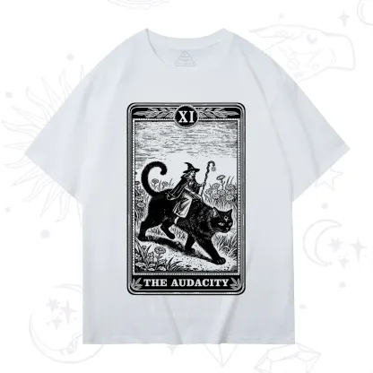 Purplehecate The Audacity Wizard Cat Tarot T-Shirt