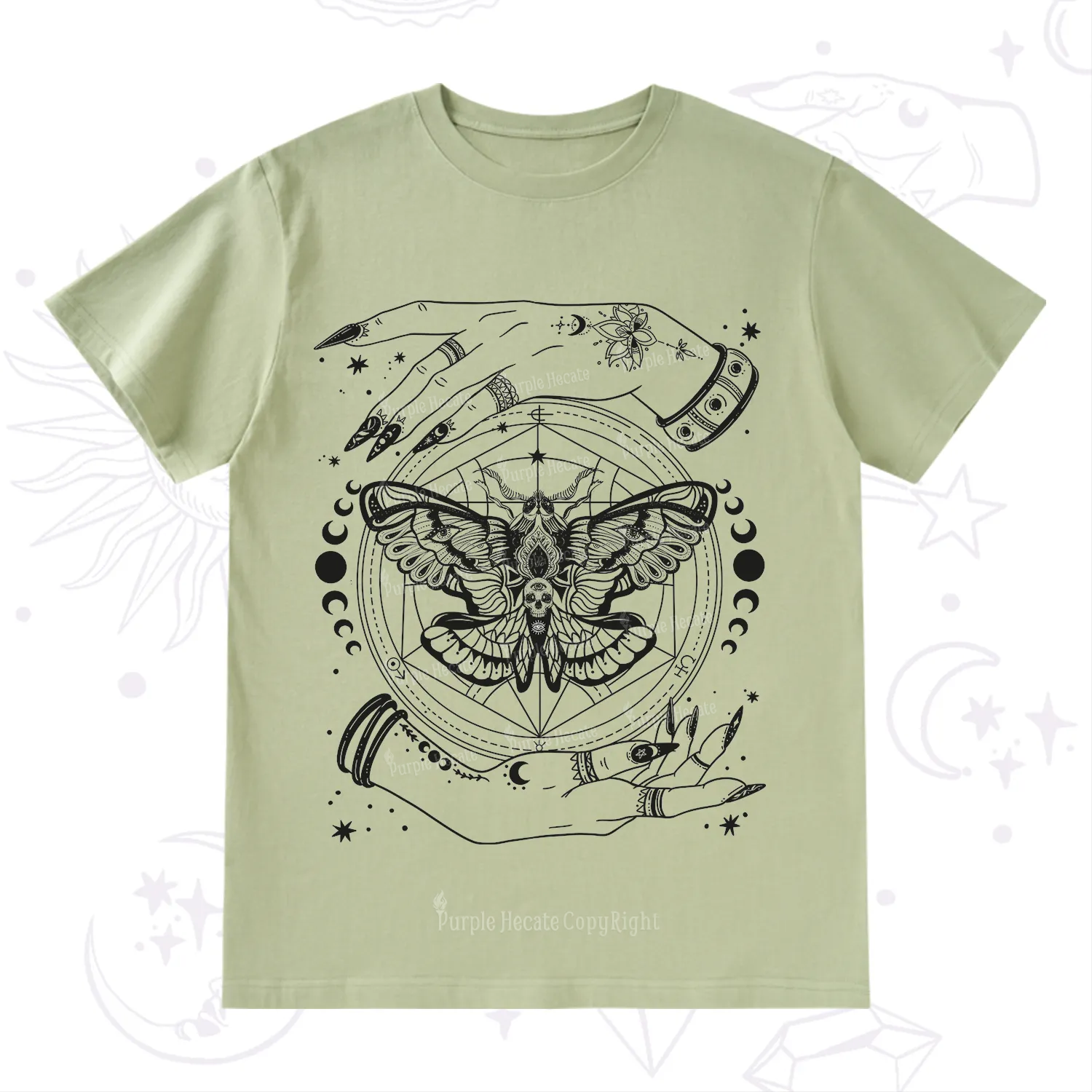 Purplehecate Alchemy Death Moth T-Shirt