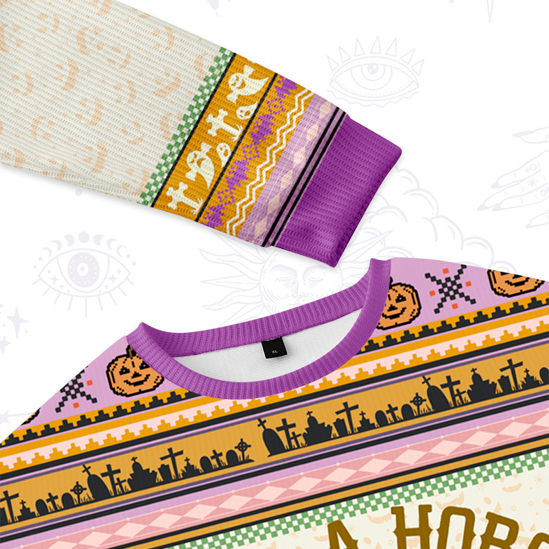 Purplehecate Save A Horse Rope A Cowboy Ugly Halloween Sweatshirts