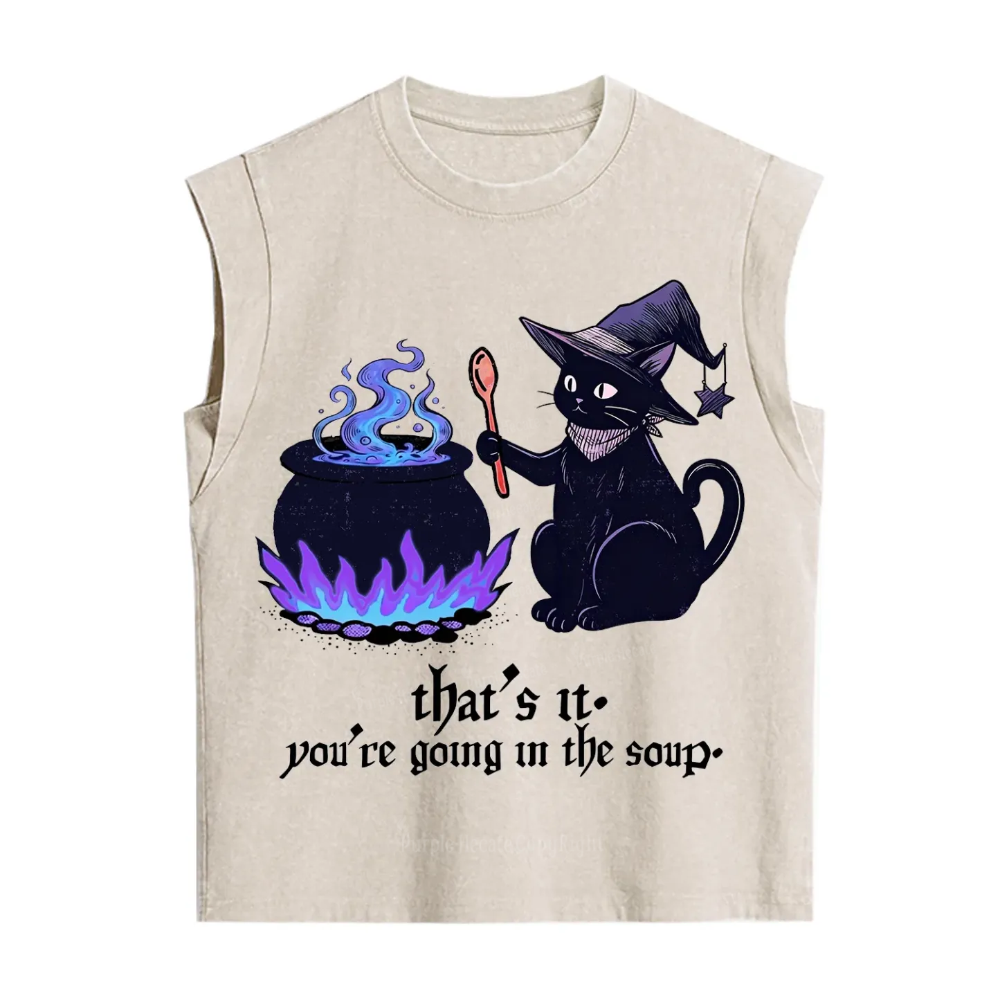 Purplehecate That's It You're Going In The Soup Vintage Washed Tank