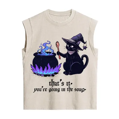 Purplehecate That's It You're Going In The Soup Vintage Washed Tank