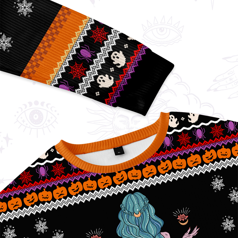 Purplehecate The Witch Ugly Halloween Sweatshirts