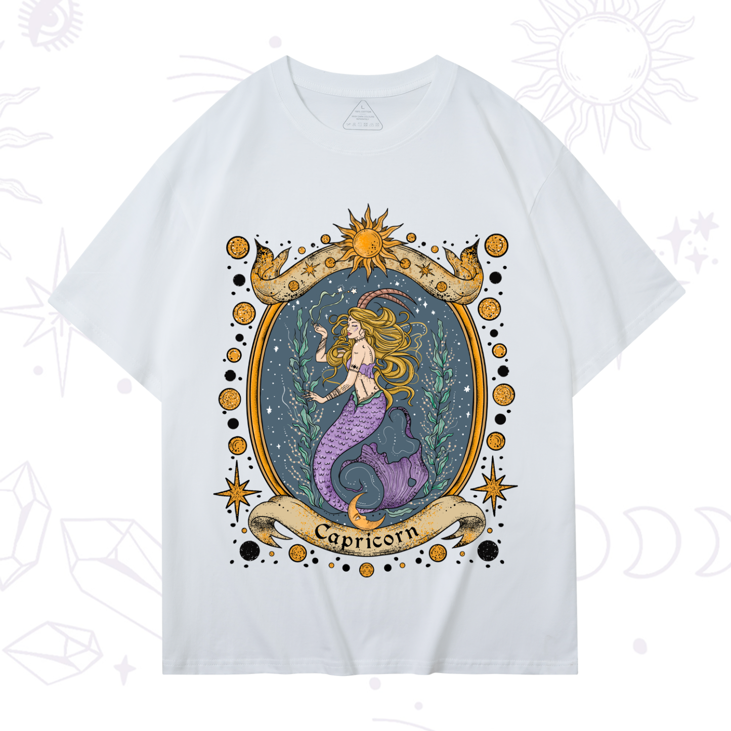 Purplehecate Celestial Capricorn Zodiac T-Shirt