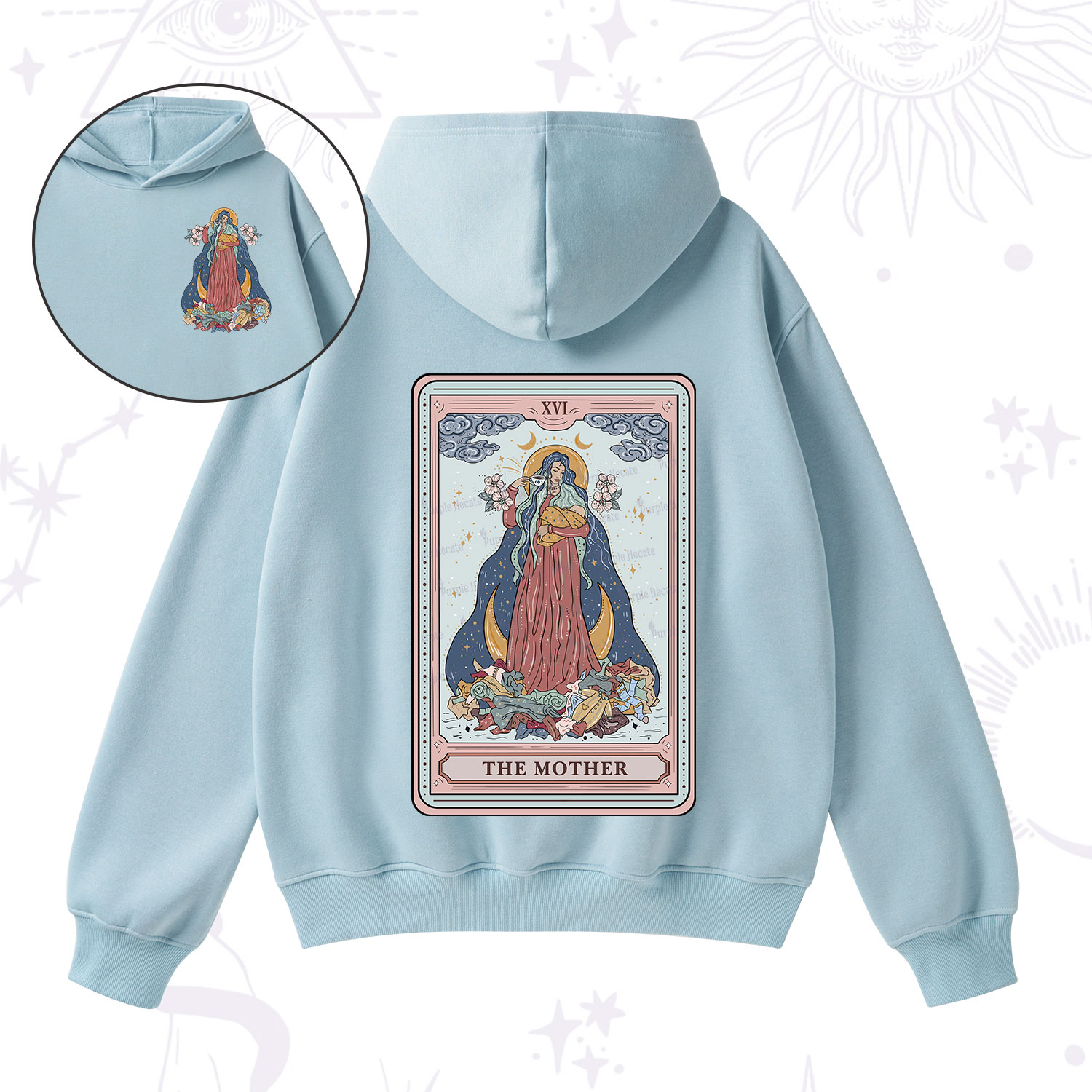 Purplehecate The Mother Tarot Fleece Hoodie Suit