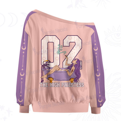 Purplehecate The High Priestess Off The Shoulder Graphic Jersey