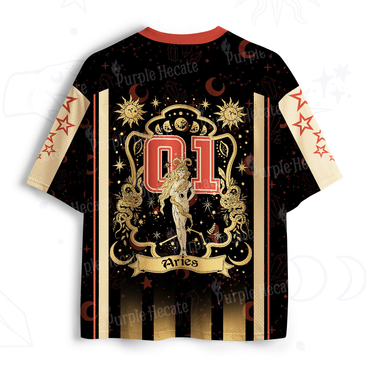 Purplehecate Aries' Astral Mirage Zodiac Mesh Jersey