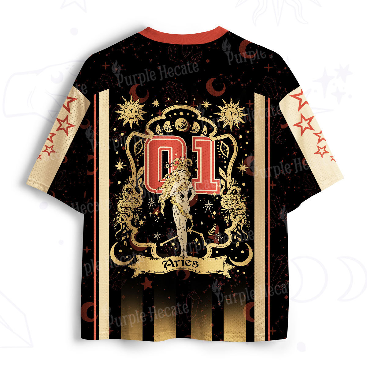 Purplehecate Aries' Astral Mirage Zodiac Mesh Jersey