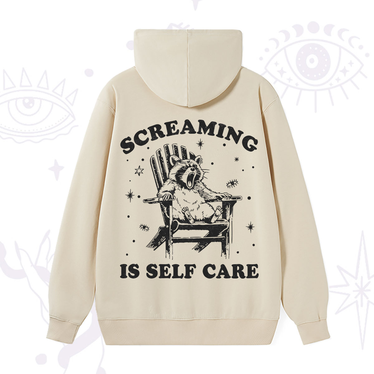 Purplehecate Screaming is Self Care Hoodie