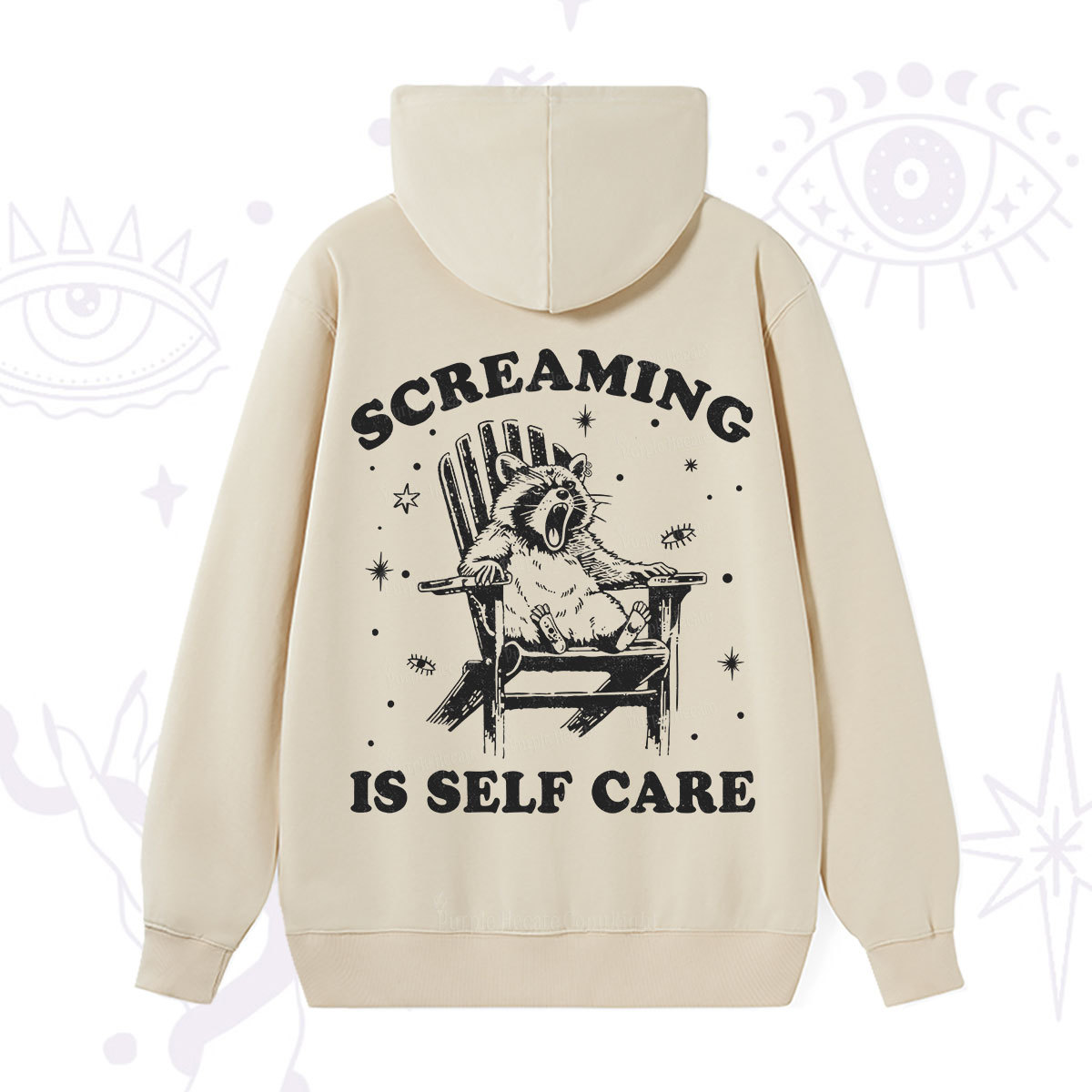 Purplehecate Screaming is Self Care Hoodie