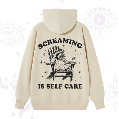 Purplehecate Screaming is Self Care Hoodie