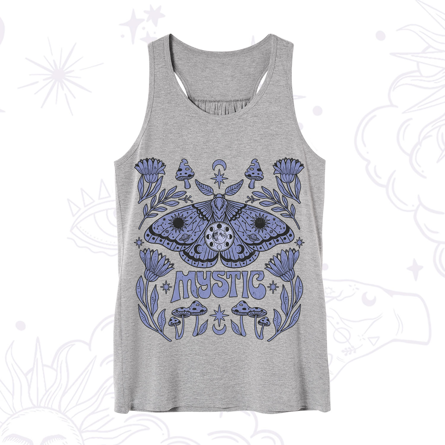 Purplehecate Celestial Moth Mushrooms Tank