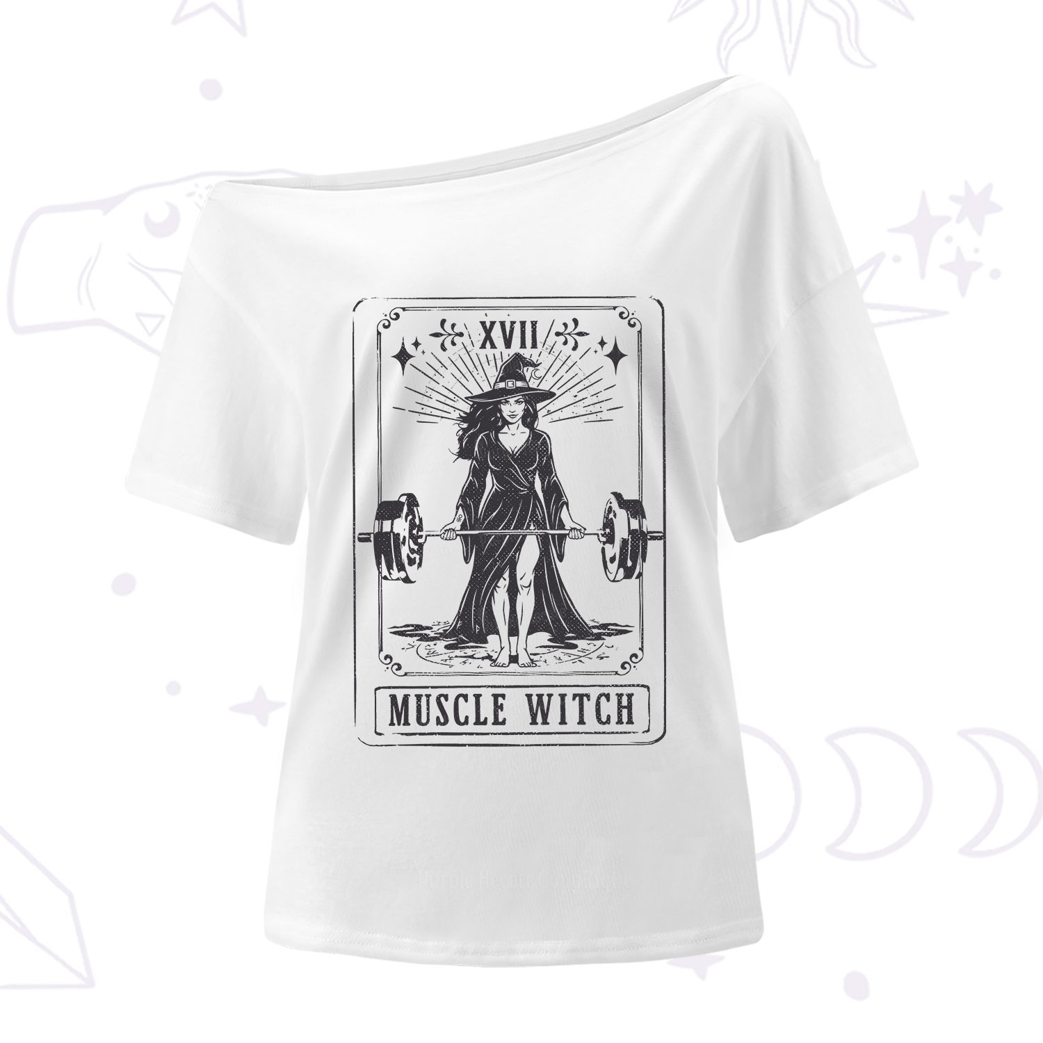 Purplehecate The Muscle With Tarot One Shoulder T-Shirt
