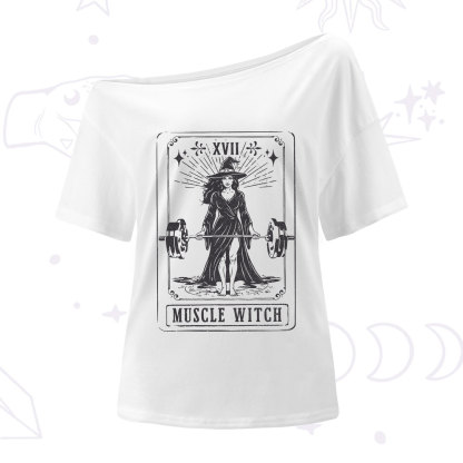 Purplehecate The Muscle With Tarot One Shoulder T-Shirt