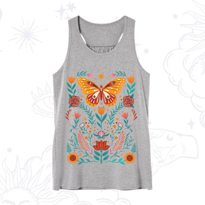 Purplehecate Boho Colorful Celestial Butterfly Tank