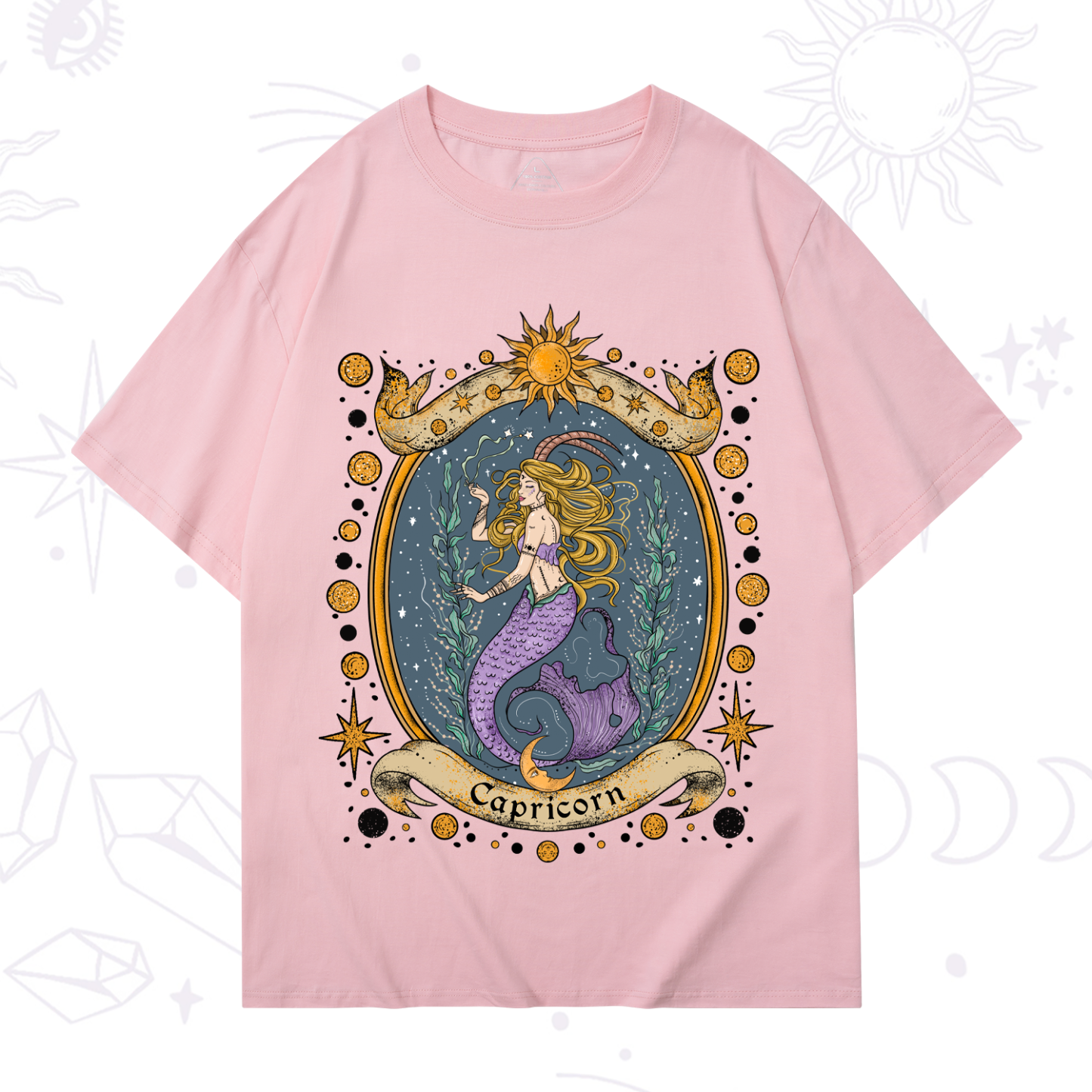 Purplehecate Celestial Capricorn Zodiac T-Shirt