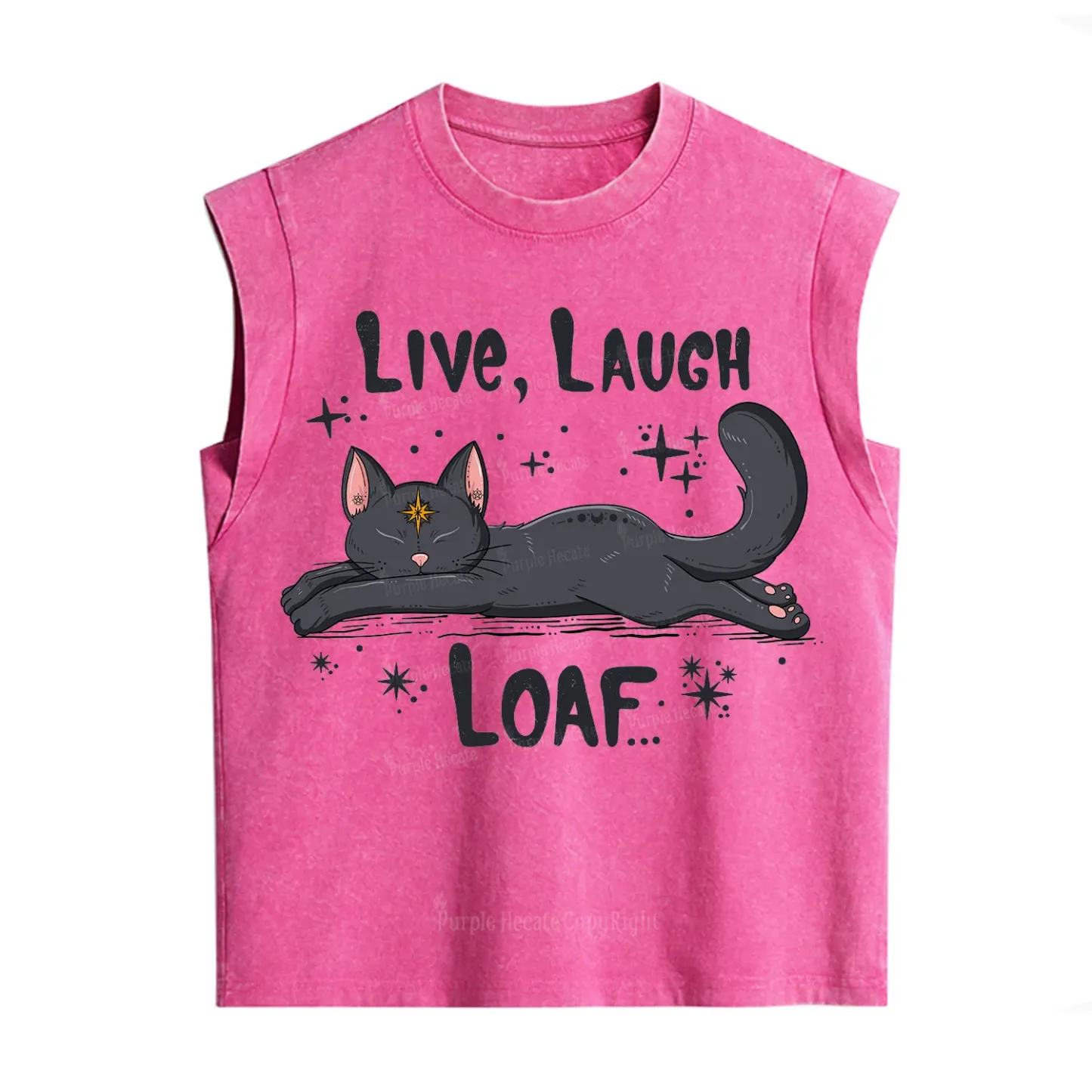 Purplehecate Live Laugh Loaf Vintage Washed Tank