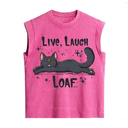 Purplehecate Live Laugh Loaf Vintage Washed Tank