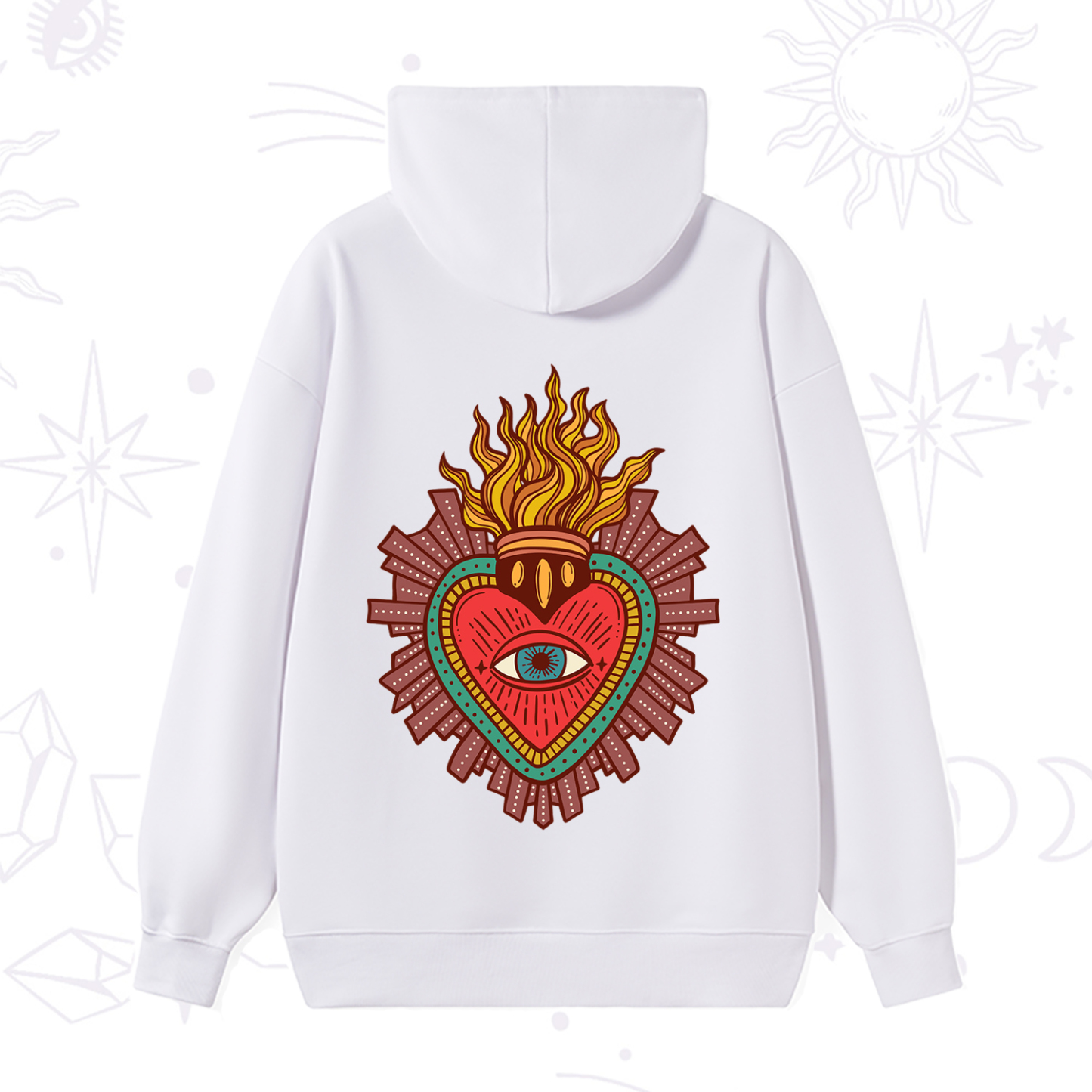 Purplehecate Sacred Heart Hoodie