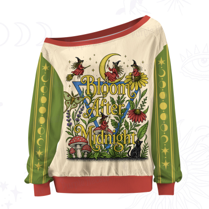 Purplehecate Bloom After Midnight Fairy Garden Off The Shoulder Graphic Jersey