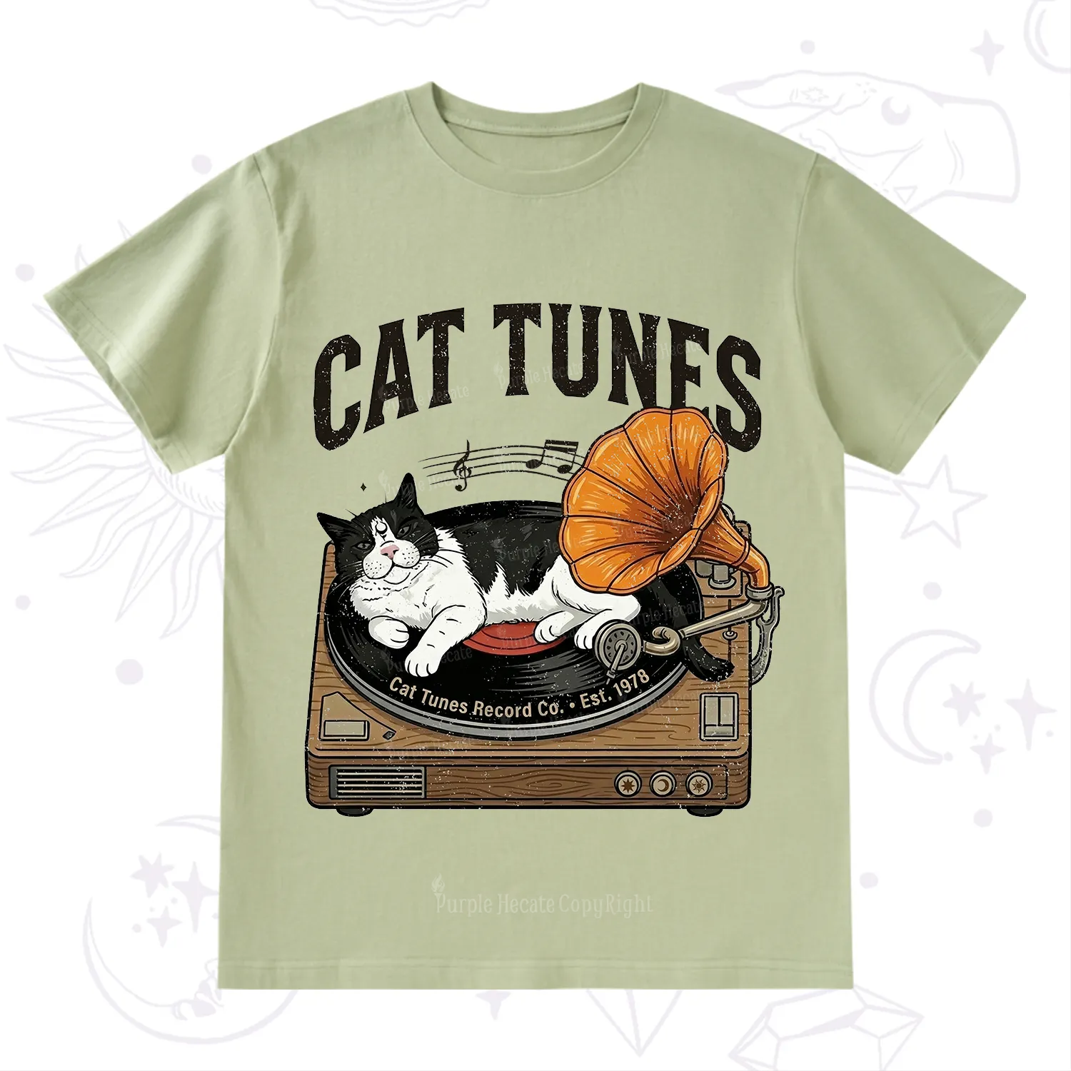 Purplehecate Cat Tunes T-Shirt