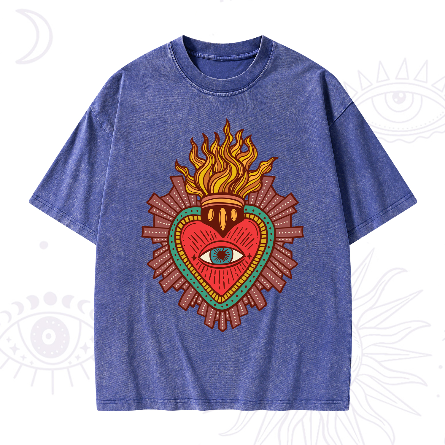 Purplehecate Sacred Heart Washed T-Shirt