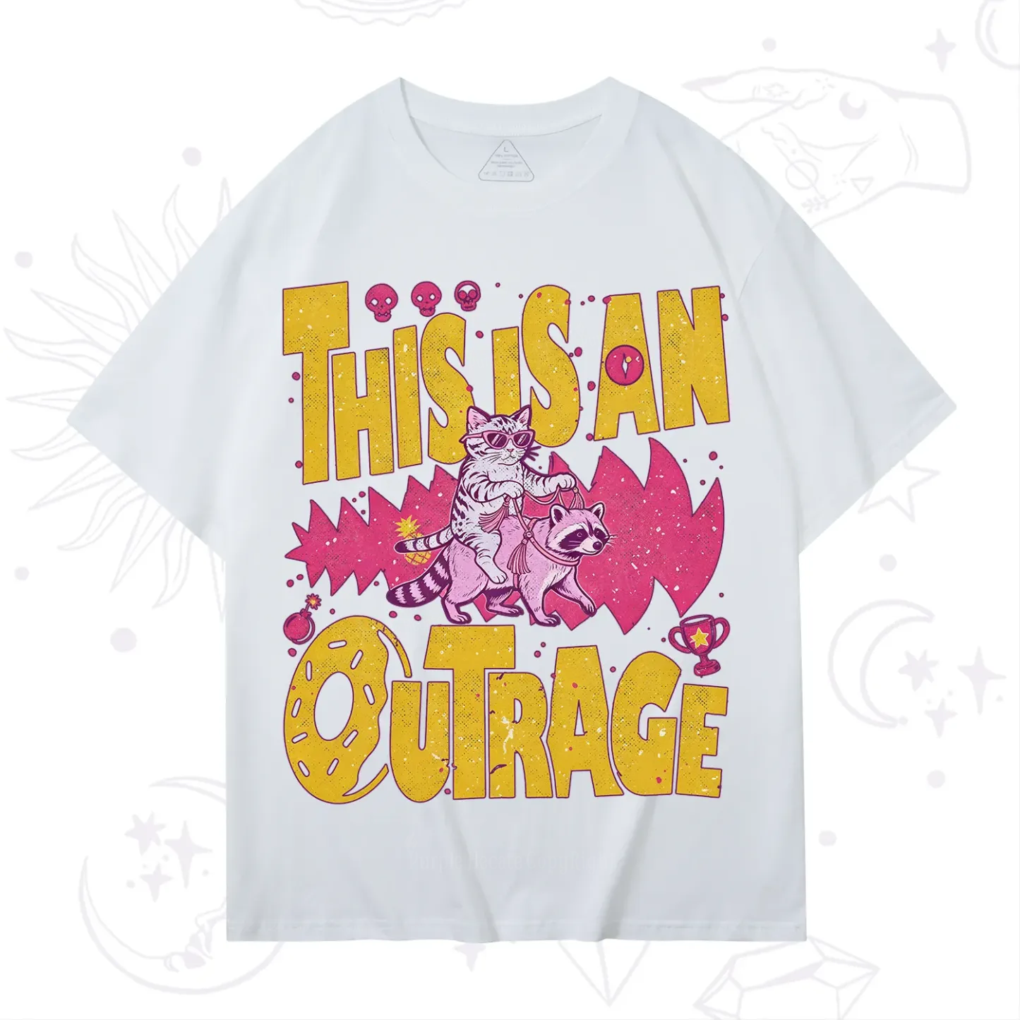 Purplehecate This Is An Outrage Angry Raccoons T-Shirt