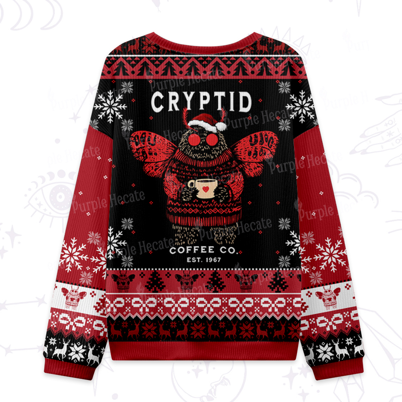 Purplehecate Holiday Monster Mug Ugly Christmas Sweatshirts