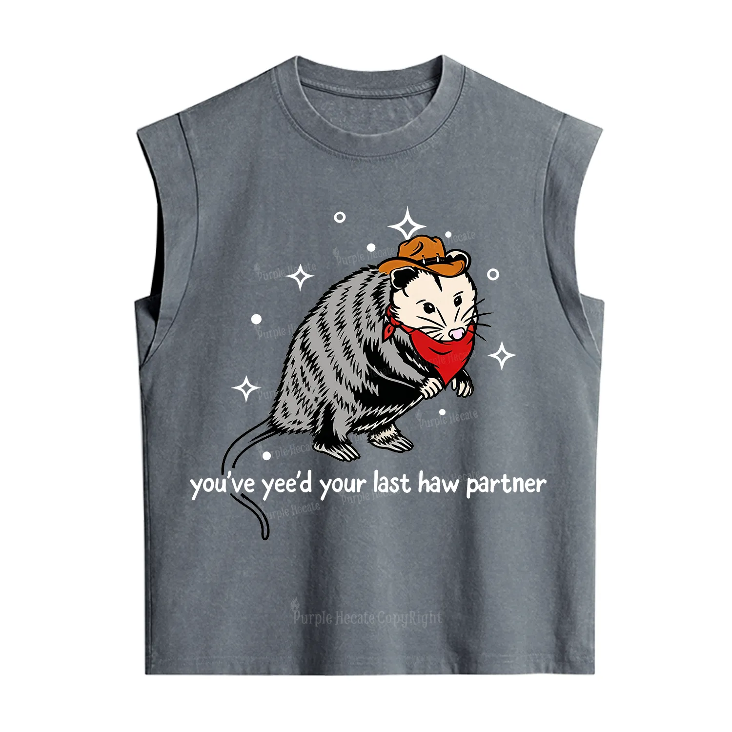 Purplehecate You've Yee'd Your Last Haw Partner Possum Vintage Washed Tank