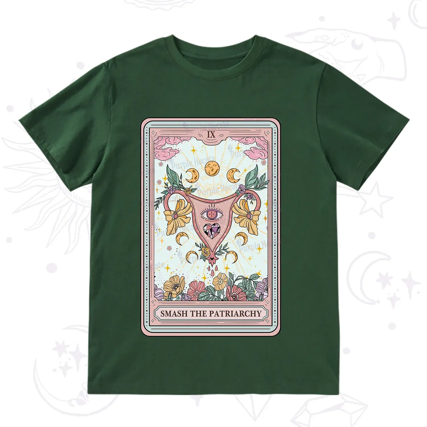 Purplehecate The Smash the Patriarchy Tarot T-Shirt