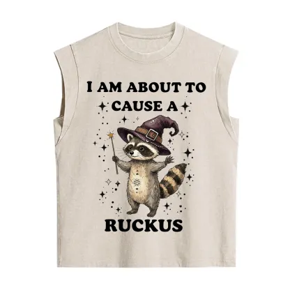 Purplehecate I Am About To Cause A Ruckus Vintage Washed Tank