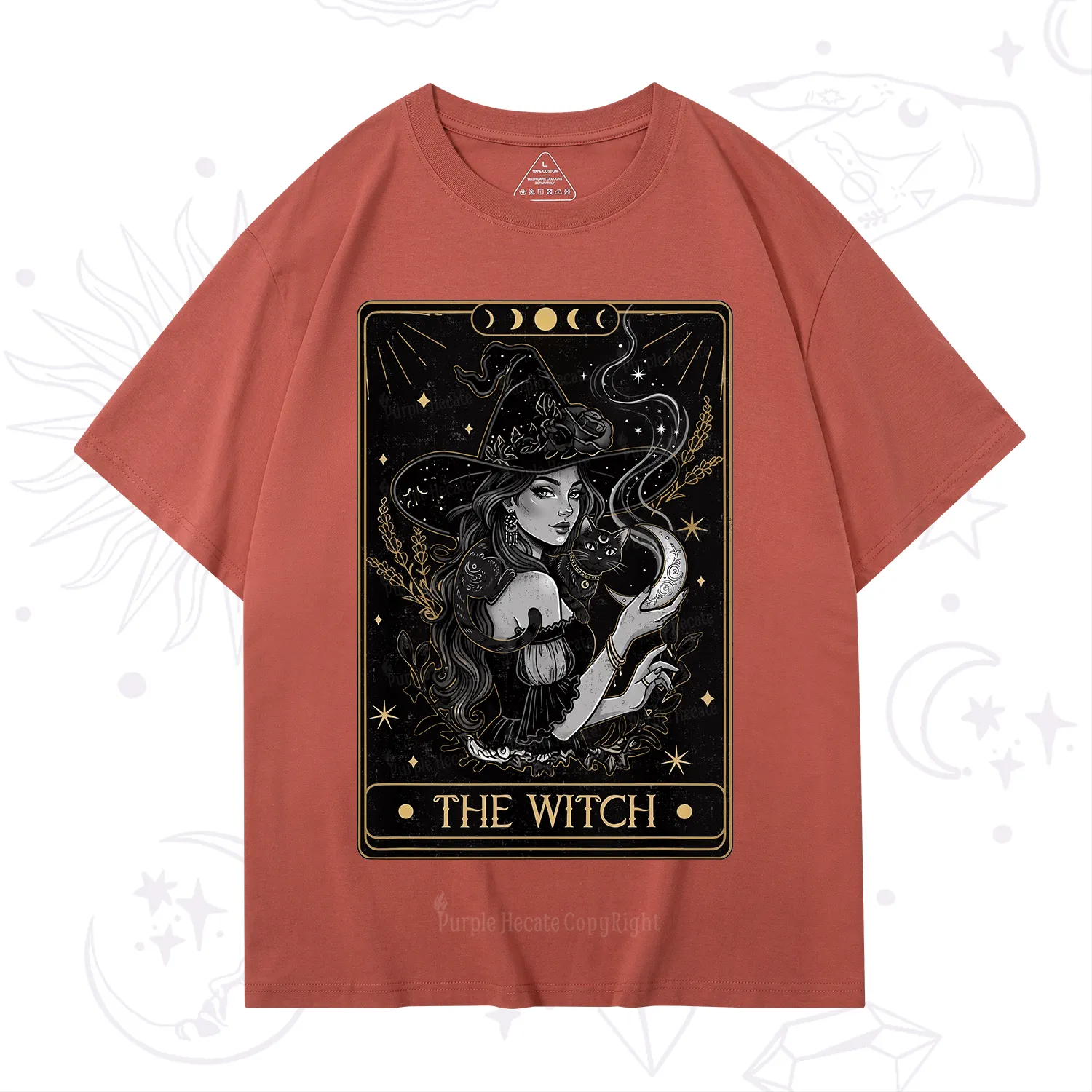 Purplehecate The Witch Enchanted Tarot Card T-Shirt