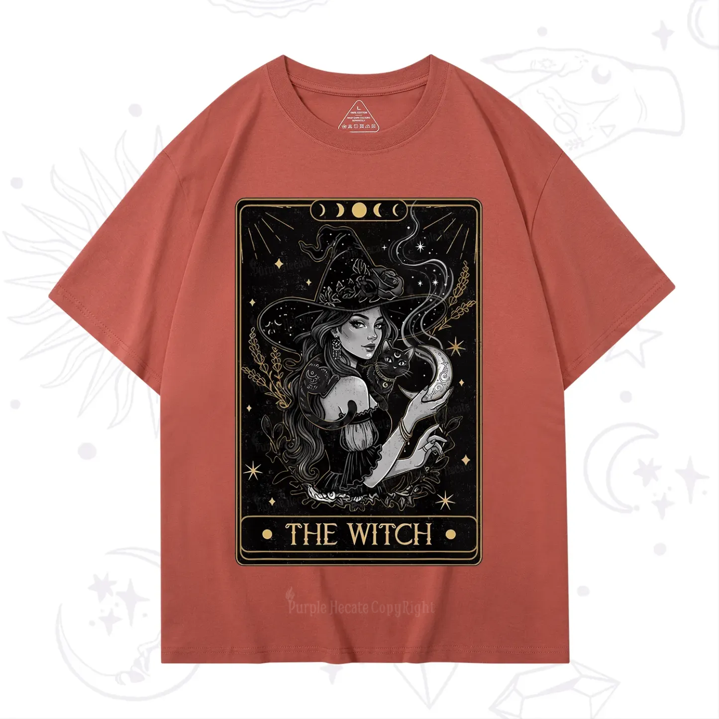 Purplehecate The Witch Enchanted Tarot Card T-Shirt