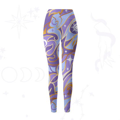Purplehecate Divination Night Print Yoga Pants