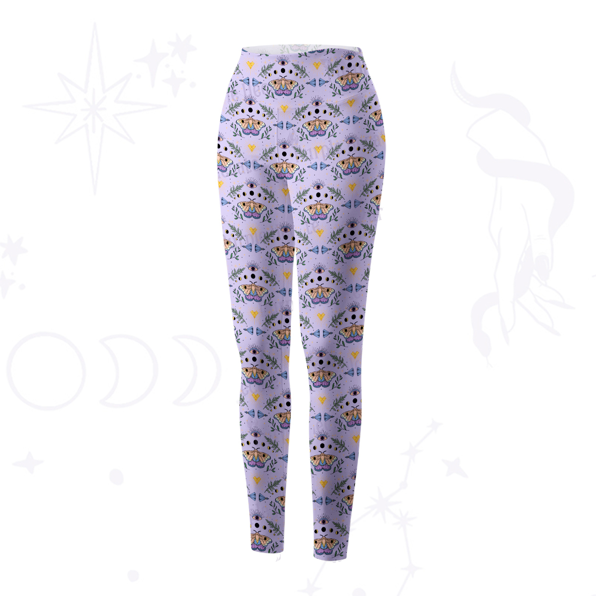 Purplehecate Luna Moth Witch Yoga Pants