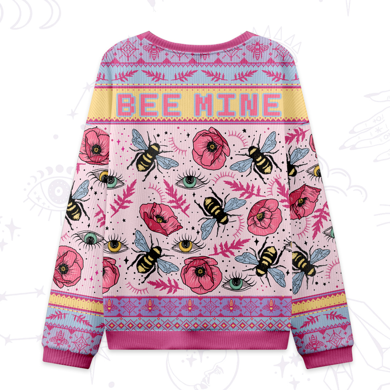 Purplehecate The Bee's Knees Ugly Valentine Sweatshirt