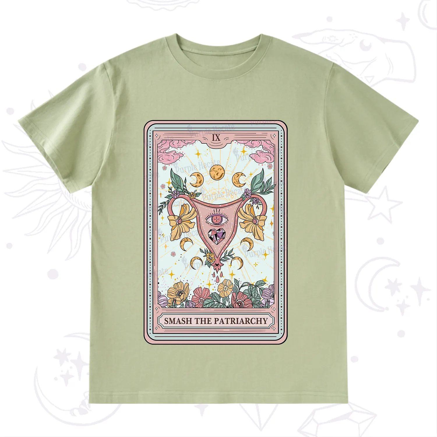 Purplehecate The Smash the Patriarchy Tarot T-Shirt