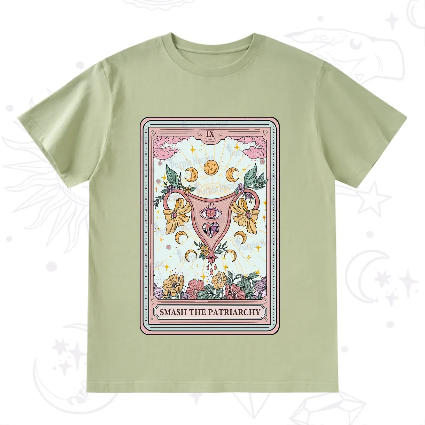 Purplehecate The Smash the Patriarchy Tarot T-Shirt