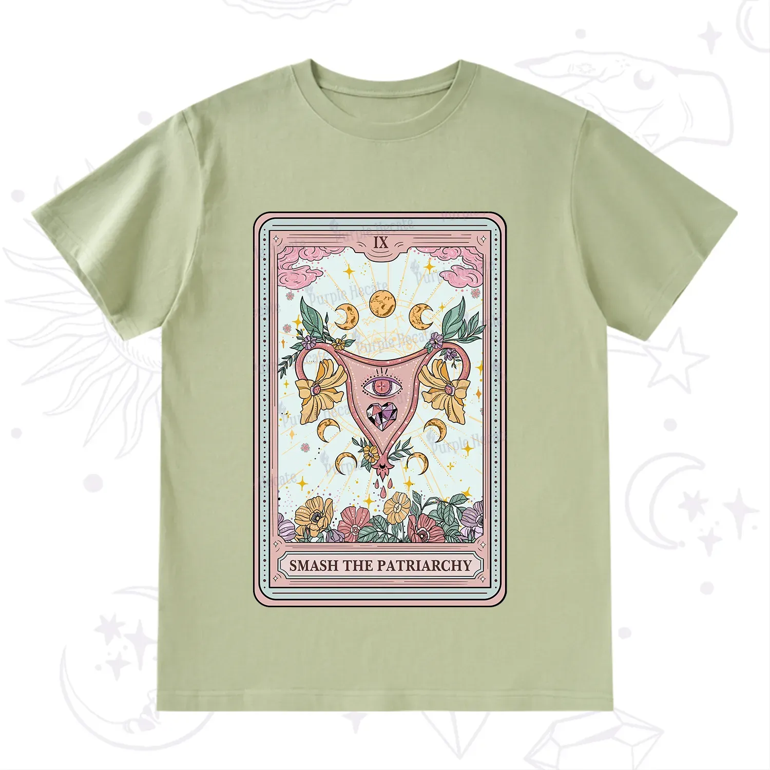 Purplehecate The Smash the Patriarchy Tarot T-Shirt