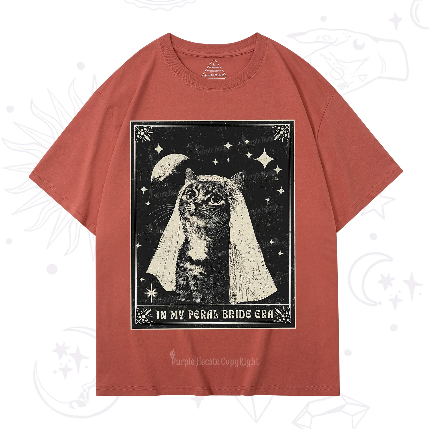 Purplehecate Cat In My Feral Bride Era Bachelorette T-Shirt