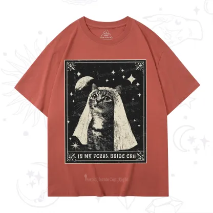 Purplehecate Cat In My Feral Bride Era Bachelorette T-Shirt