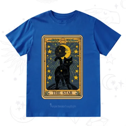 Purplehecate The Star Tarot Cat T-Shirt