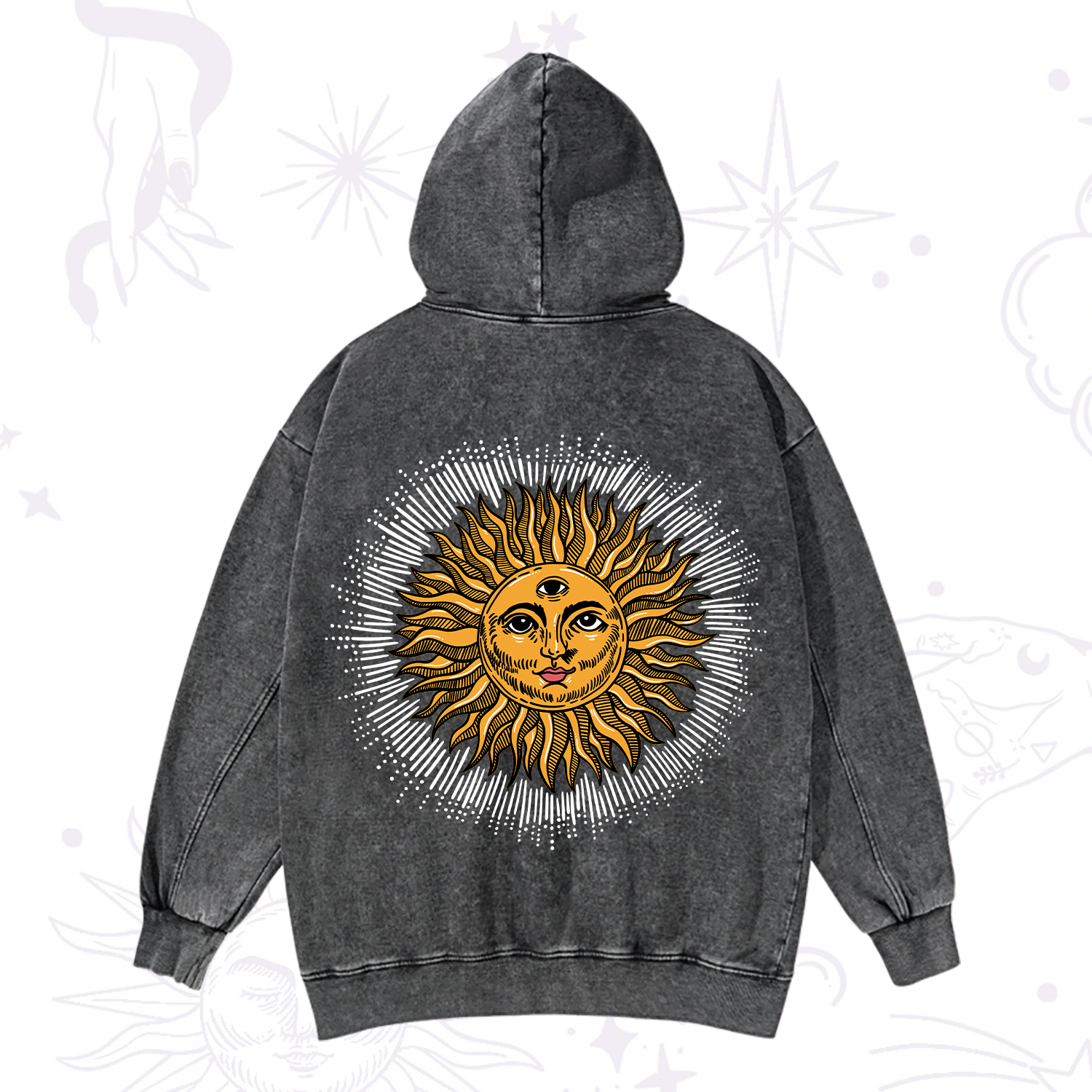 Purplehecate Sat Nam Washed Hoodie