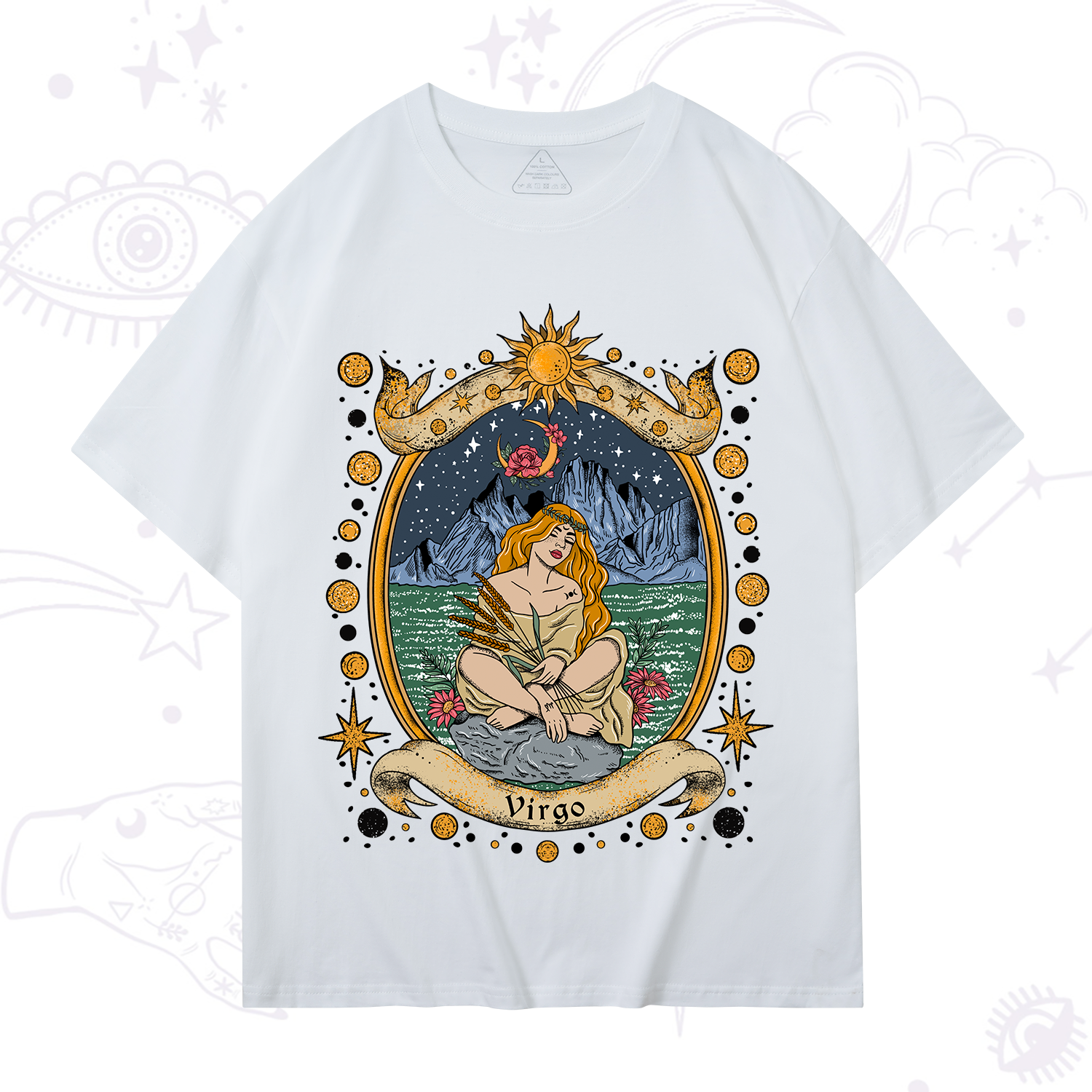 Purplehecate Celestial Virgo Zodiac T-Shirt