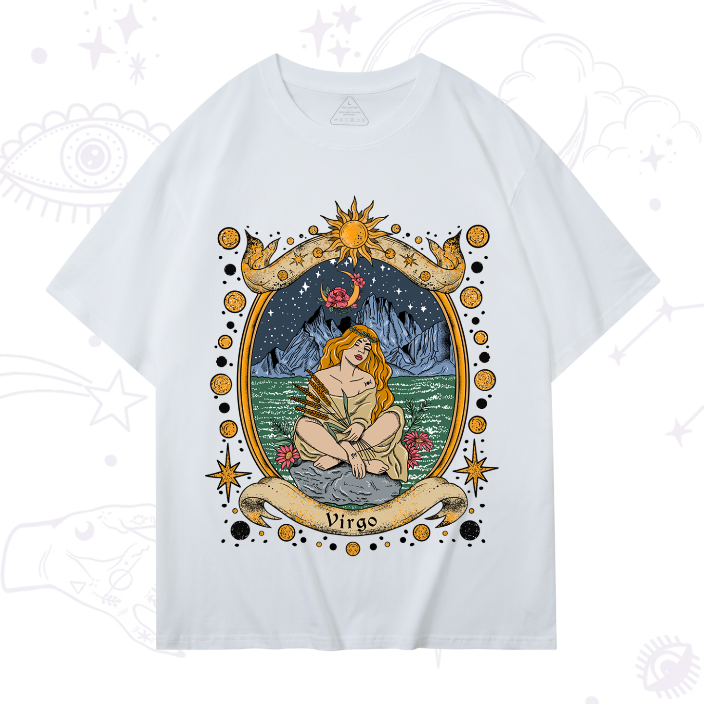 Purplehecate Celestial Virgo Zodiac T-Shirt