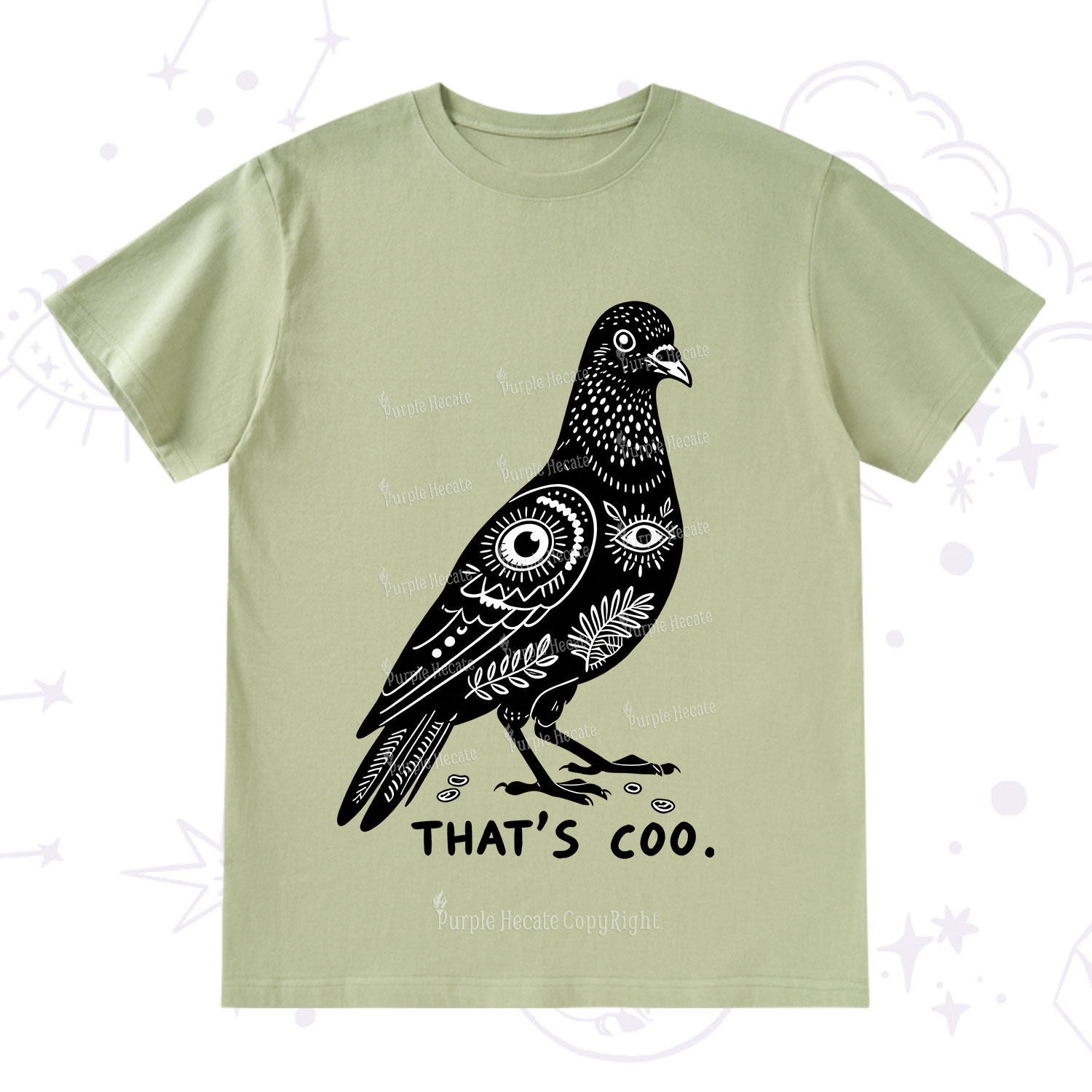 Purplehecate That's Coo Pigeon T-Shirt